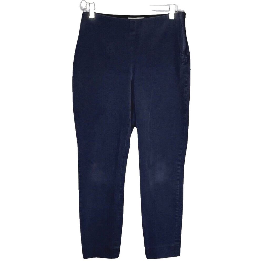 Everlane Jeans Women 8 Dark Blue Skinny Side Zip Flat Front Crop Basic Casual